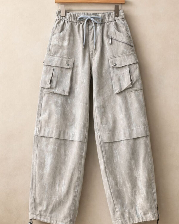 Grey Alzai Cargo Pants