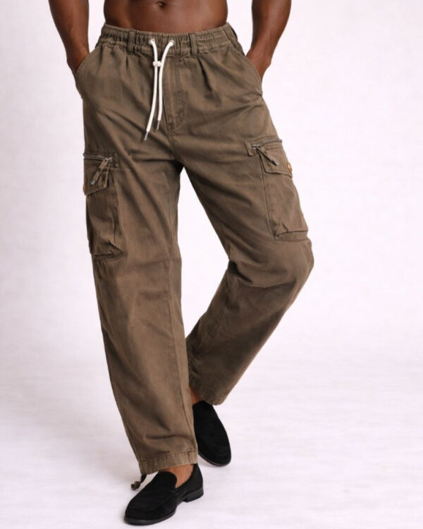 Cargo Brown Draw String Pants