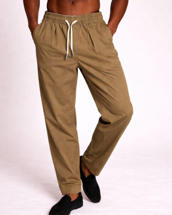 Brown Draw String Pants