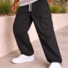 Black Cargo Pants Legs