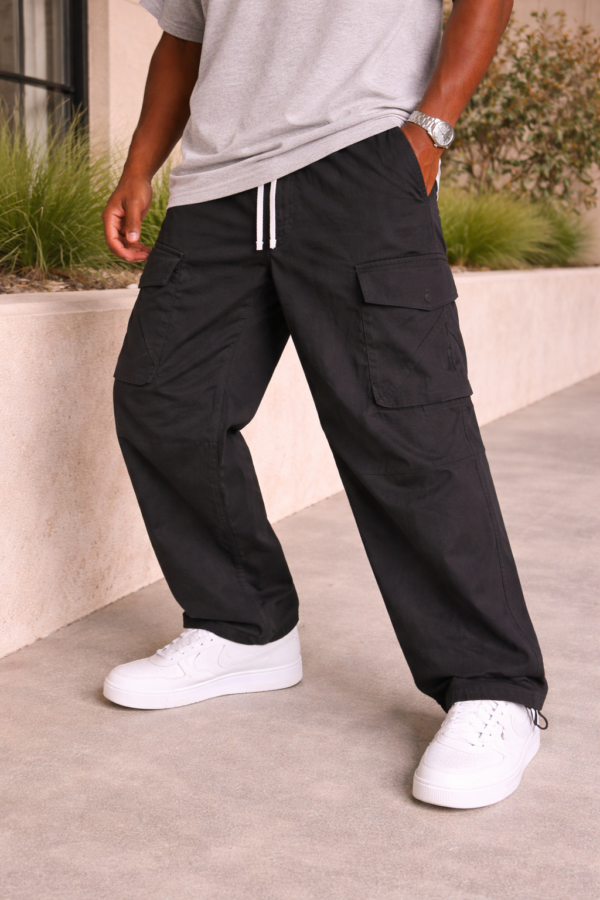 Black Cargo Pants Legs