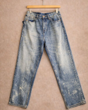 Bleach Washed Denim Jeans
