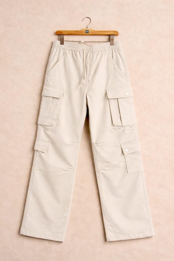Cream Cargo Pants
