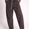 Chocolate Brown Draw String Trousers