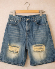 tn-a0931be9e3990ae3ca631192adabbe8663219ba9 Ripped Blue Wave Shorts