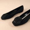 Black Nine Elms Flower Flats