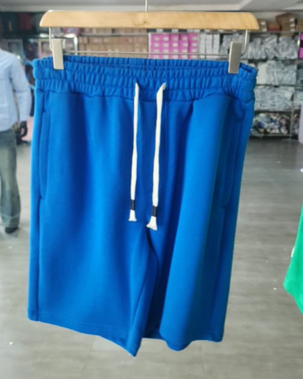Blue Cotton Shorts
