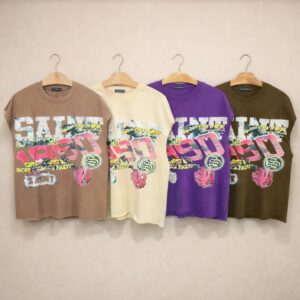 Cropped Sleeveless Saint Shirt