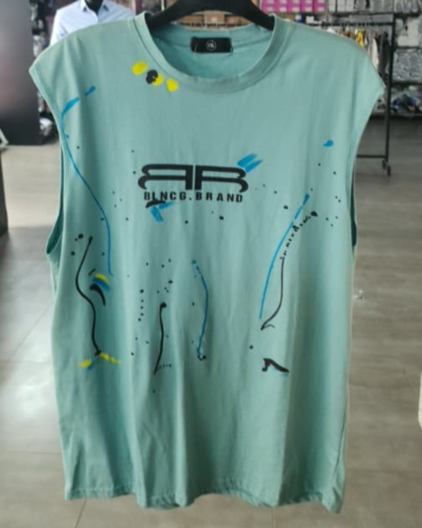 Green Sleeveless Shirt