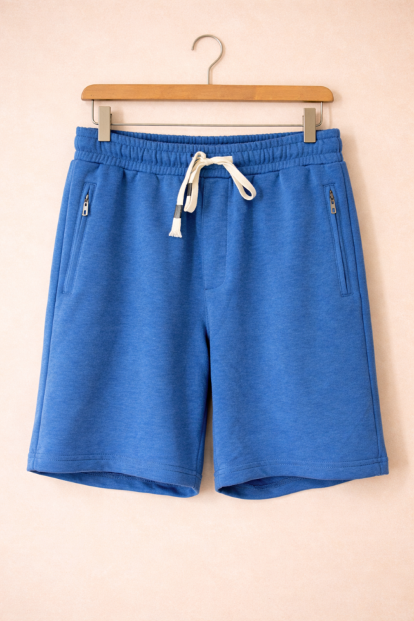 Blue Cotton Shorts Blue Cotton Shorts