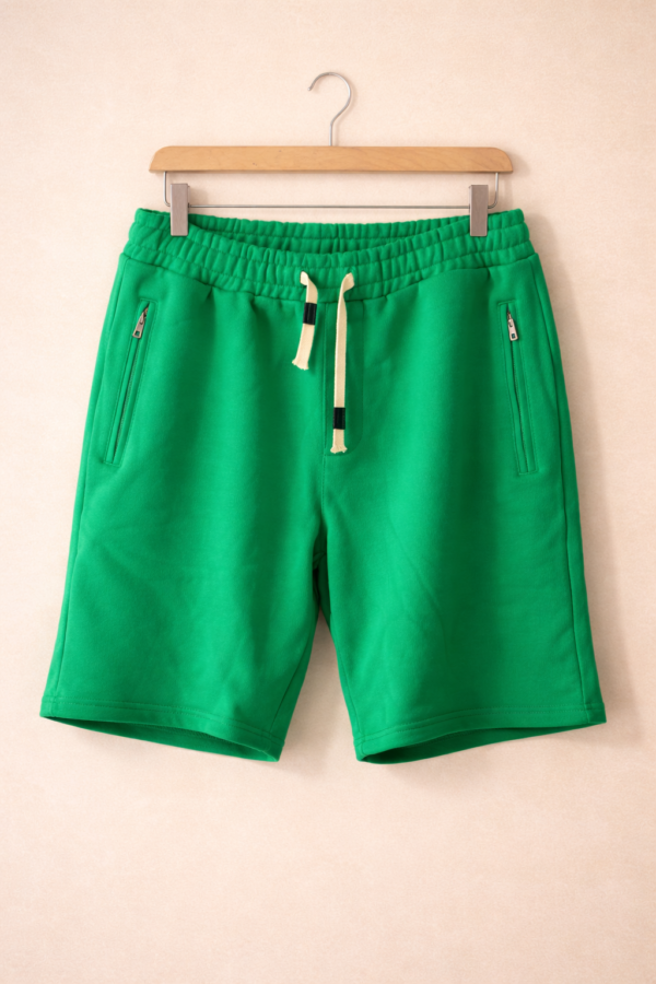 Green Cotton Shorts Green Cotton Shorts
