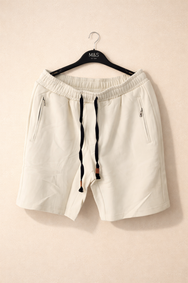 White Cotton Shorts White Cotton Shorts