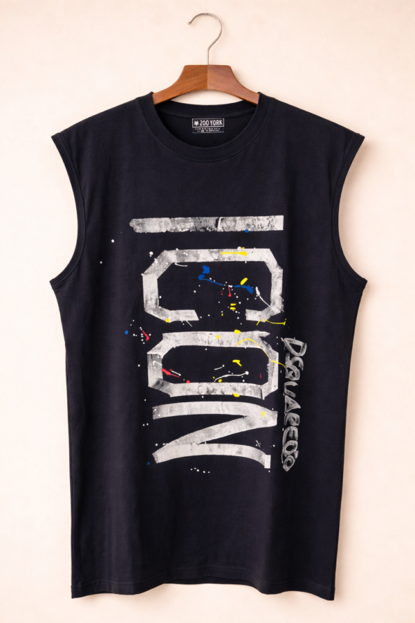 Black Sleeveless Shirt