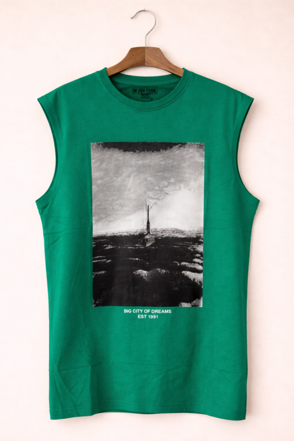 Green Sleeveless Shirt