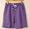 Purple Cotton Shorts Purple Cotton Shorts