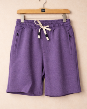 Purple Cotton Shorts