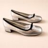 Sale Silver Block Heels