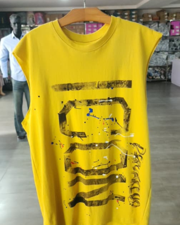 Yellow Sleeveless Shirt