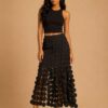Asako fringe skirt black