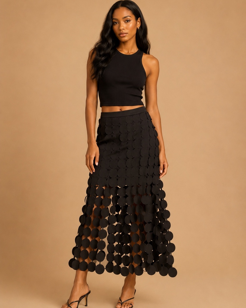 Asako Fringe Skirt