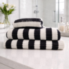 Black and White Towels