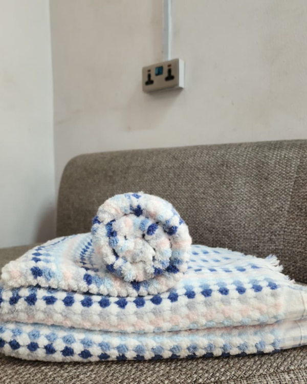 Blue, White and Pink Pattern