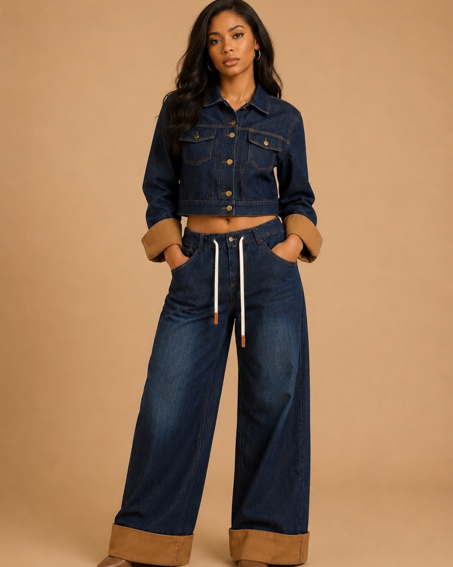 Denim Jean Two-Piece